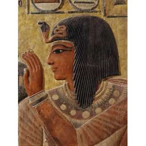Sety I, c.1290 1279 BC 19th Dynasty New Kingdom Egyptian Pharaoh, with 