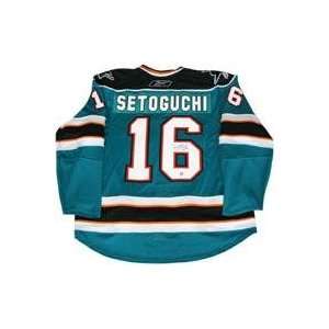  Devin Setoguchi Autographed Pro Jersey   Autographed NHL 