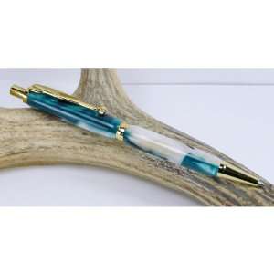  Cowabunga Acrylic Slimline Pencil Pen With a Gold Finish 