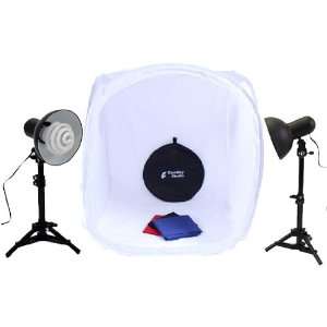   Studio Lighting Tent Kit   1 Tent, 2 Light Kits, 1 Case Camera