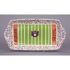  Auburn University Stadium Platter With Handles