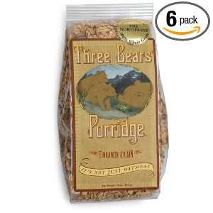 Three Bears Porridge Cinnamon Raisin, 16 Ounce Bags (Pack of 6)