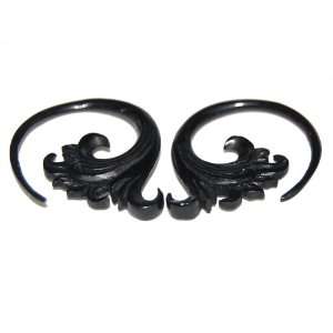  Crashing Wave Tapers   Organic Black Horn Tapered Hangers 