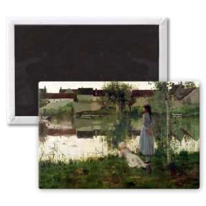  The Ferry by William Stott   3x2 inch Fridge Magnet 