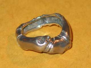 Unusual Mignon Faget Vintage Sterling Hand Made Twig Ring / Size 4 1 