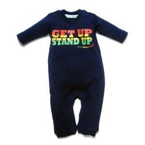  Get Up Stand Up Baby Playsuit in Navy Baby