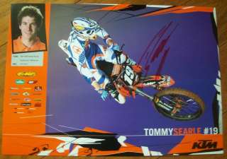 TOMMY SEARLE*SIGNED*AUTOGRAPHED*POSTER*KTM*#19  