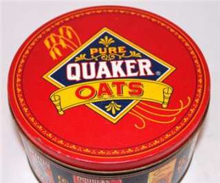 vintage QUACKER OATS tin canister COLLECTIBLE ltd ed  