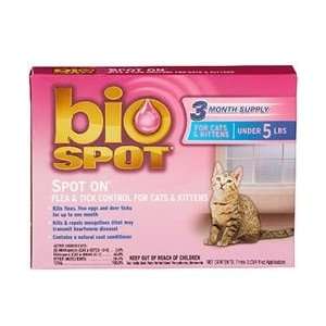 Bio Spot Defense Flea and Tick Spot On for Cats and Kittens Under 5 