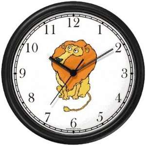  Lion Cartoon Cat Wall Clock by WatchBuddy Timepieces 