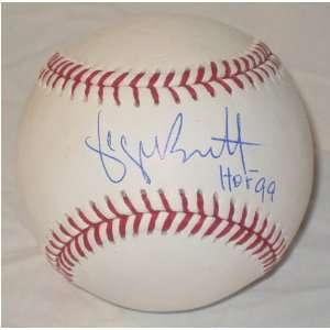  George Brett Autographed Baseball