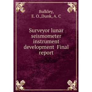  Surveyor lunar seismometer instrument development Final 