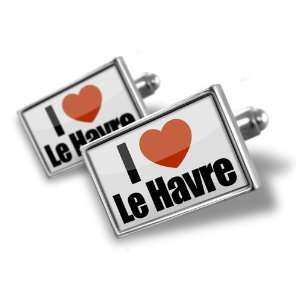 Cufflinks I Love LeHavre region of Seine Maritime, Haute Normandie 