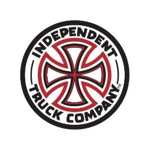  Independent Vinyl Red/White Cross Decal (Red, 14 Inch 