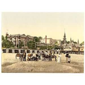  Casino,pier,Seebad Heringsdorf,Pommeraina,Germany,1890s 