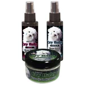  All Natural Cry Baby Tear Stain Remover   Combo Kit Pet 