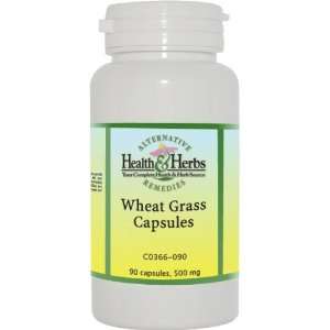  Alternative Health & Herbs Remedies Wheat Grass Capsules 