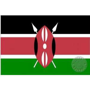  Kenya 3 x 5 Nylon Flag Patio, Lawn & Garden