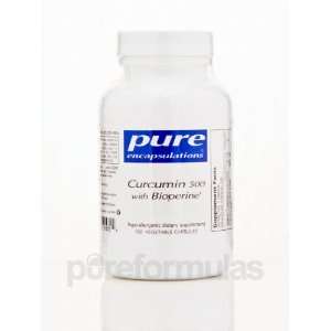 Pure Encapsulations Curcumin 500 with Bioperine 120 Vegetable Capsules