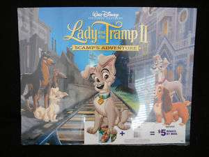 SEALED LADY & THE TRAMP II SCAMPS ADVENTURE 4 DISNEY LITHOGRAPHS 