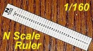 Scale Ruler For Modelers in N Scale (1/160)  