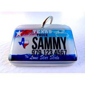  Texas Vanity License Plate Pet Tag by ID4Pet
