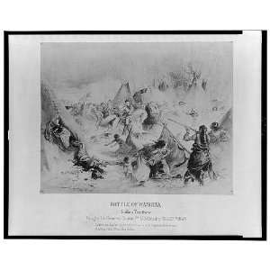 Battle of Washita,Indian Territory fought by General Custer,7th US 