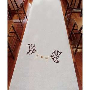  Birds with Love Pennant Personalized Aisle Runner