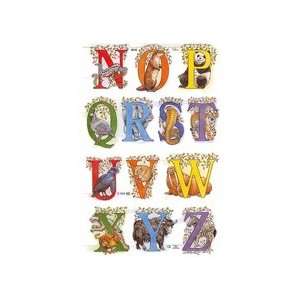  Animal N Z Alphabet Scraps ~ England