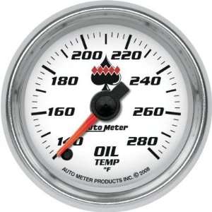  Auto Meter Bagger C2   2 1/16in. Oil Temperature Gauge 