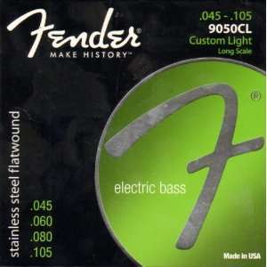  Fender 9050CL Stainless Steel Long Scale Custom Light Bass 