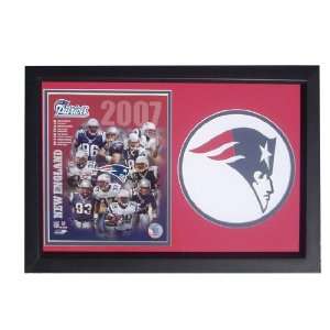   Jersey Patch in a 12 x 18 Deluxe Photograph Frame