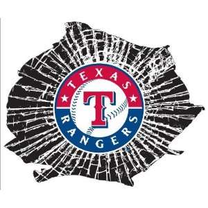  Texas Rangers Shattered Mini Cutz Window Decal