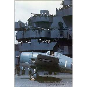   Hellcat Aboard USS Yorktown CV 10   24x36 Poster 