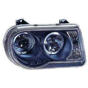 IPCW CWS 412B2 Clear Projector Headlight with Rings and Black Housing 