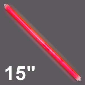 Cyalume 15 Impact Red Chemlight Lightsticks