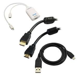 MHL Micro USB Male to HDMI Female Adapter with build in Remote Control 