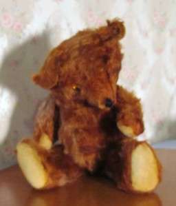 Antique Early Mohair Knickerbocker Cinnamon Teddy Bear  
