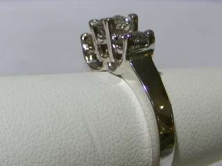 Three Diamonds Ring(Past Present,Future) 1Carat Totl Wt in 14Karat 
