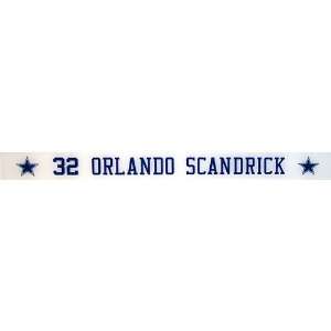 Orlando Scandrick #32 9 28 2009 Cowboys vs Panthers Game Used Locker 