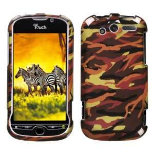  Camo/Yellow Phone Protector Faceplate Cover For HTC 