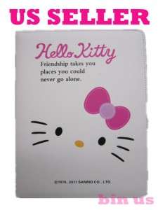New Ipad 2 Hello Kitty White cat Cute Leather Smart Case Cover US 