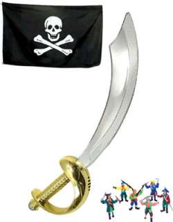 New Caribbean Pirates Cutlass Costume Accessory Sword  