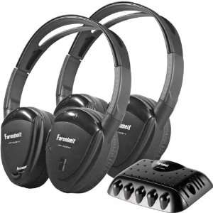  2 Swivel Ear Pad Single Channel IR Wireless Headp Office 