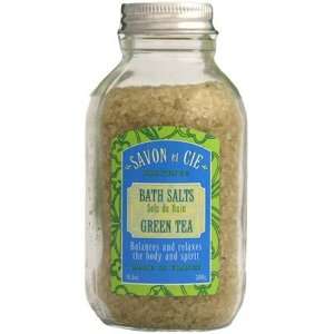  Savon et Cie Bath Salts, Green Tea, 10.5 oz (300 g) (Pack 