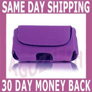 Purple Leather Case Pouch for Samsung EPIC 4G FASCINATE  
