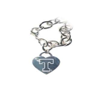   Volunteers Vols UT Tiffany Style Heart Tag Bracelet