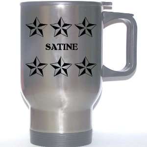  Personal Name Gift   SATINE Stainless Steel Mug (black 