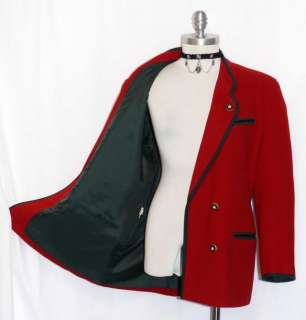 SALZBURGER / WOOL ~ RED Women AUSTRIA Winter WALK Dress Suit Coat 