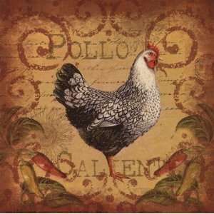  Pollo Caliente I by Elizabeth Brownd 8x8